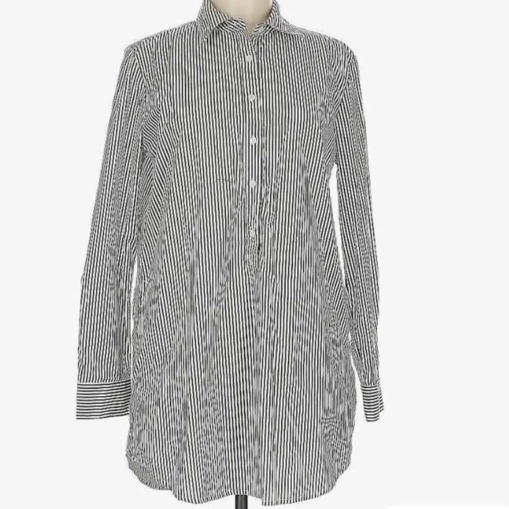 J.‎ McLaughlin Women's Sz Large  Collared Neckline Long Sleeve Shirtdress